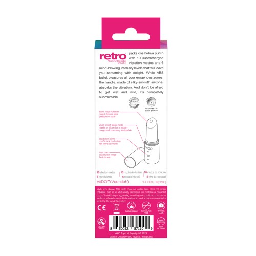 VeDO Retro Rechargeable Bullet Pink