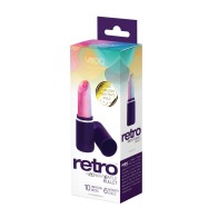 Vibrador Retro Recargable Lip Stick