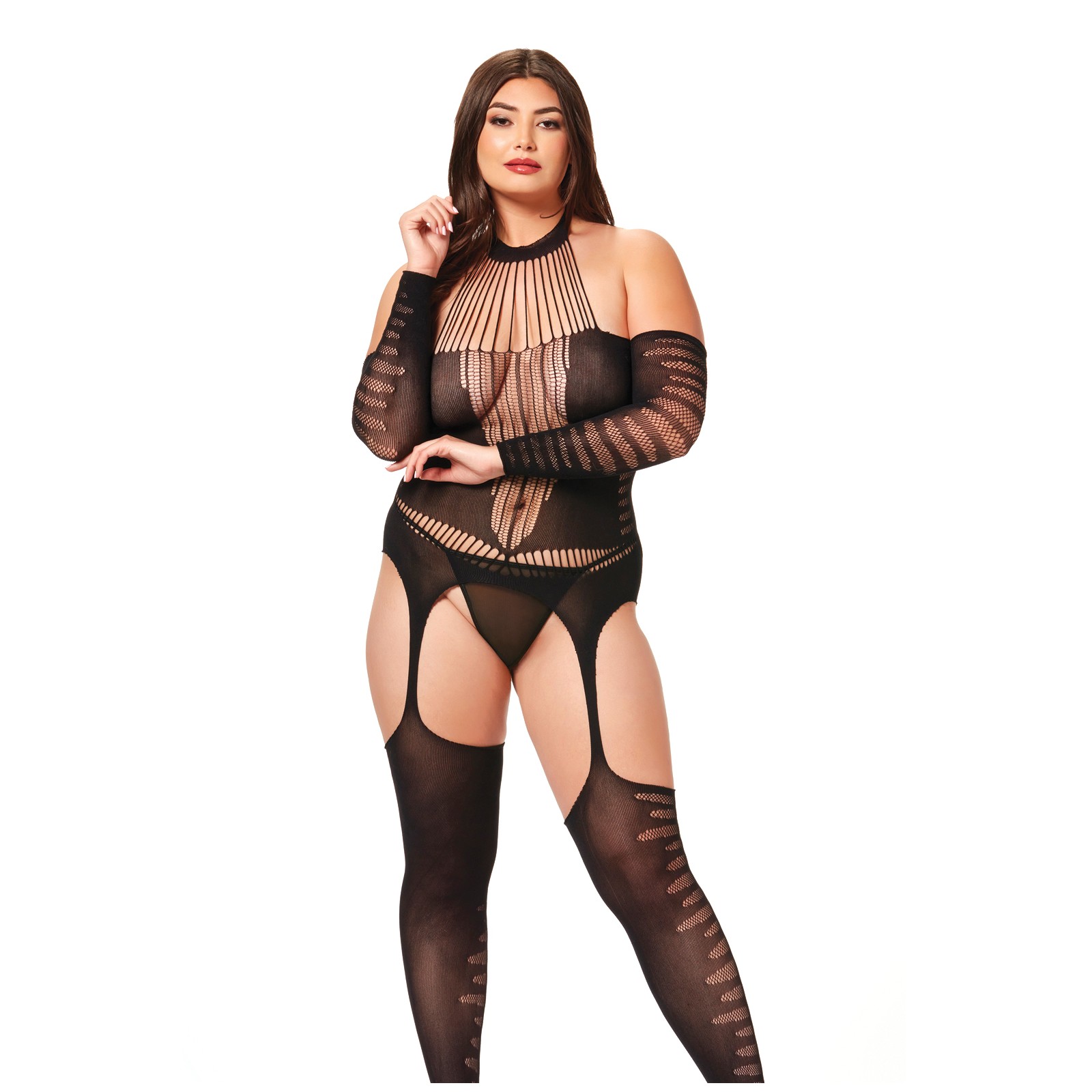 Jumpsuit de Body Stocking con Halter