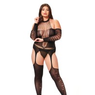 Jumpsuit de Body Stocking con Halter