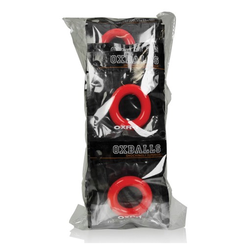 Anillo de Gelatina Rojo Oxballs OXR-1 para Placer Aumentado