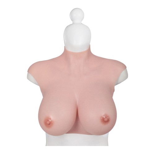 Ultra Realistic H Cup Breast Form Extra Large Ivory - Stunning Realism