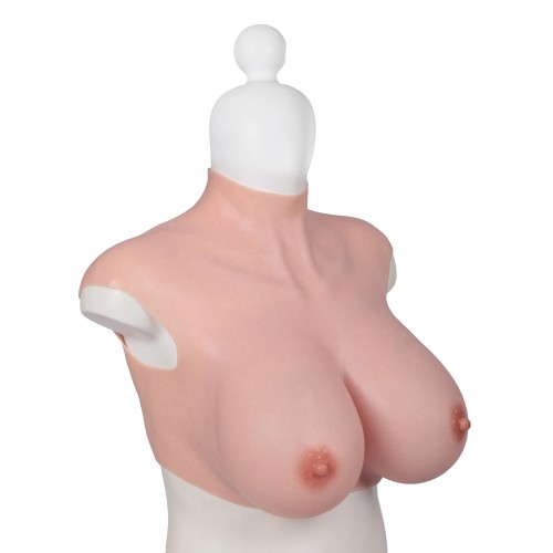 Ultra Realistic H Cup Breast Form Extra Large Ivory - Stunning Realism