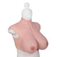 Ultra Realistic H Cup Breast Form Extra Large Ivory - Stunning Realism