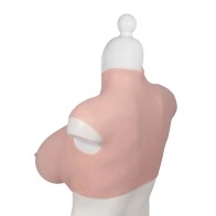 Ultra Realistic H Cup Breast Form Extra Large Ivory - Stunning Realism