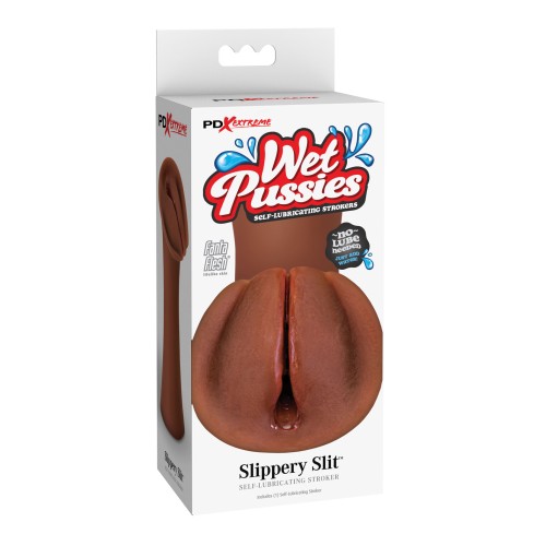 PDX Extreme Wet Pussies Slippery Slit - Brown