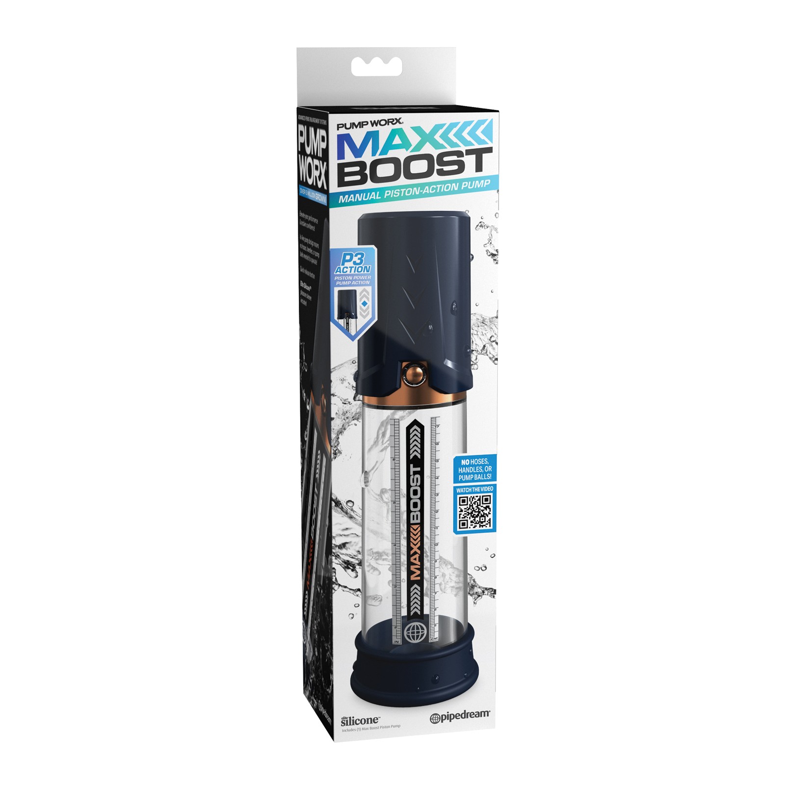 Pump Worx Max Boost Penis Pump Blue