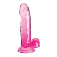 Dildo King Cock Clear de 7" para Placer Realista