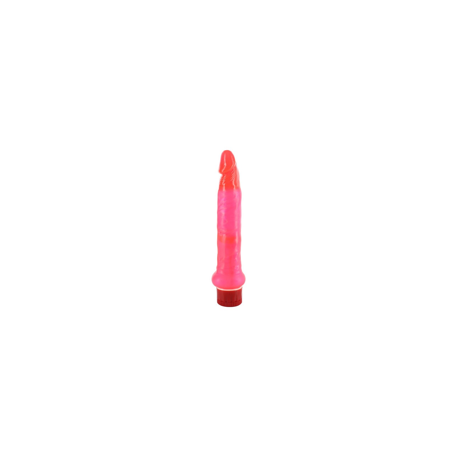 Jelly Anal Vibrator Slim Pink