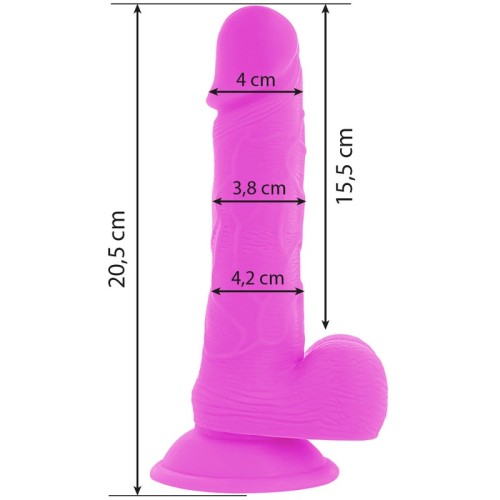 Dildo Flexible Con Vibración 20.5 Cm - Herramienta de Placer Versátil