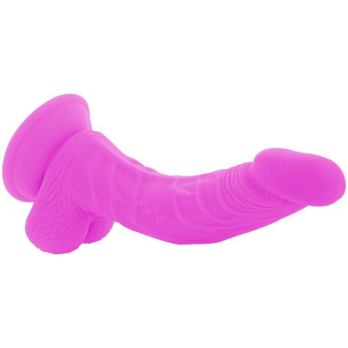 Flexible Purple Dildo with Vibration for Intense Pleasure