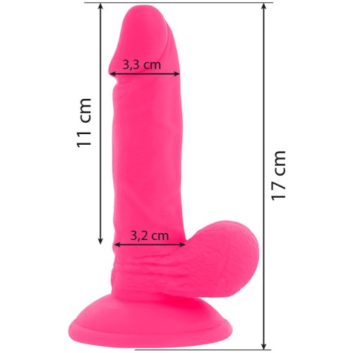 Dildo Flexible Con Vibracion Rosa