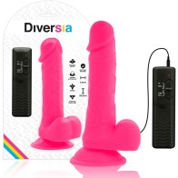 Dildo Flexible Con Vibración Rosa - 20.5 Cm