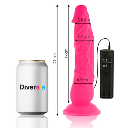 Compra Dildo Flexible Con Vibración Rosa 21 Cm Online