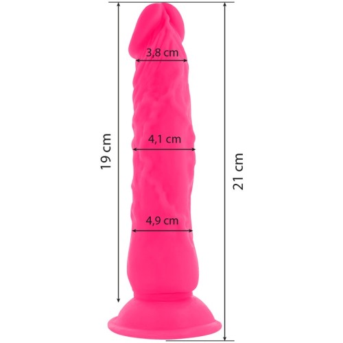 Compra Dildo Flexible Con Vibración Rosa 21 Cm Online