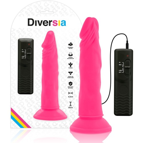 Flexible Vibrating Dildo Pink 23cm