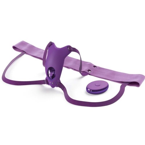 Arnés Mariposa Vibrador Violeta - Recargable & Control Remoto