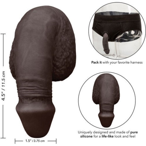 Packing Penis Pene De Silicona 12.75cm Negro