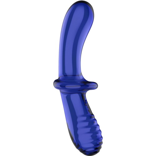 Satisfyer - Double Crystal Dildo Azul