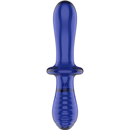 Satisfyer - Double Crystal Dildo Azul