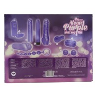 Just For You Mega Purple Sex Toy Kit - 9 Multifunctional Pieces