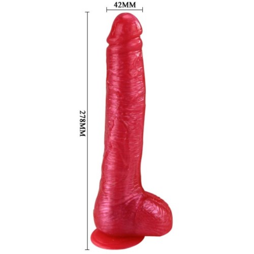 Baile - Dong Dildo Realístico Rosa Con Ventosa - Compacto y Divertido