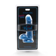 Happy Dicks Dildo 12 Cm with Balls Blue