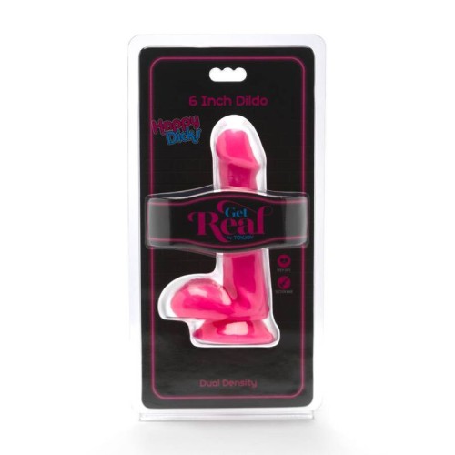 Happy Dicks Dildo 12 Cm Rosa Con Testiculos