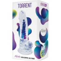 Pene Realístico Transparente Torrent 20.6 cm