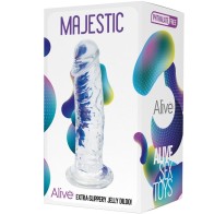 Majestic Pene Realistico Transparente 14.7 Cm