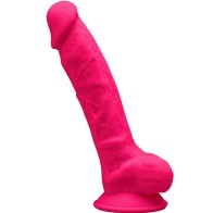 Model 1 Realistic Silicone Dildo Fuchsia 17.5 cm