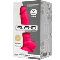 Model 1 Realistic Silicone Dildo Fuchsia 17.5 cm