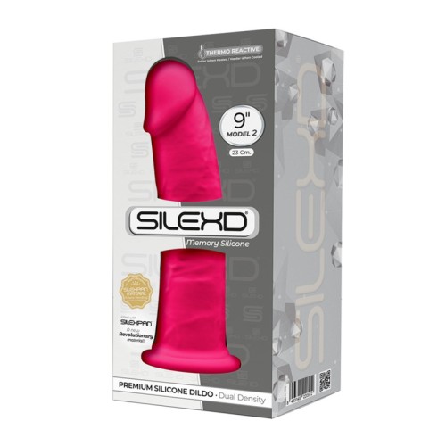 Modelo 2 Pene Realista Silicona Premium Silexpan Fucsia 23 Cm