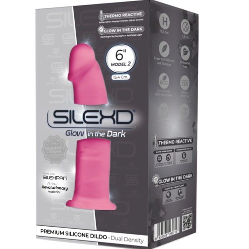 Modelo 2 Pene Realístico Silicona Premium Silexpan Rosa