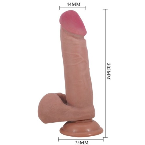 Pretty Love Sliding Skin Realistic Dildo with Suction Cup