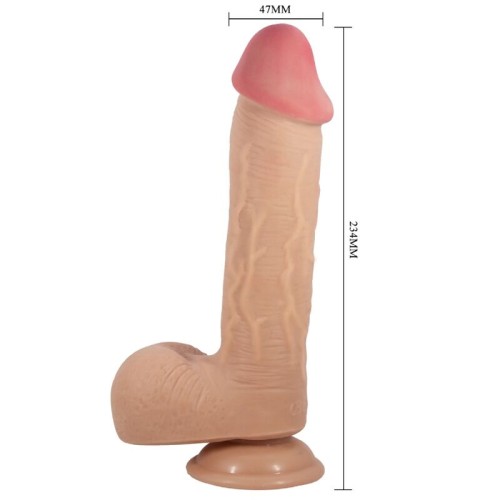 Pretty Love Sliding Skin Realistic Dildo with Suction Cup