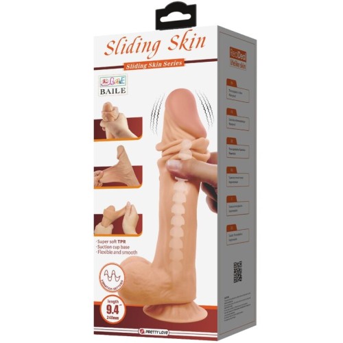 Pretty Love - Sliding Skin Series Dildo Realístico Con Ventosa Piel Desliza