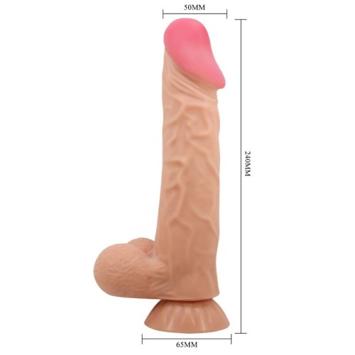 Pretty Love - Sliding Skin Series Dildo Realístico Con Ventosa Piel Desliza