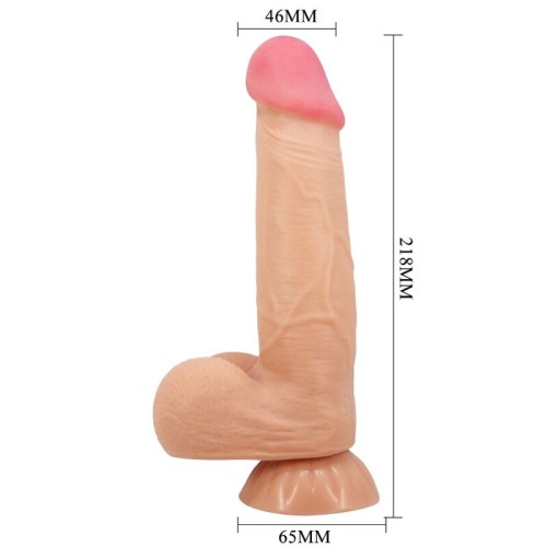 Pretty Love - Sliding Skin Series Realistic Dildo with Suction Cup