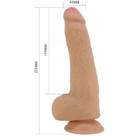 Draco Dildo Realístico 23 Cm Natural - Sensaciones Asombrosas