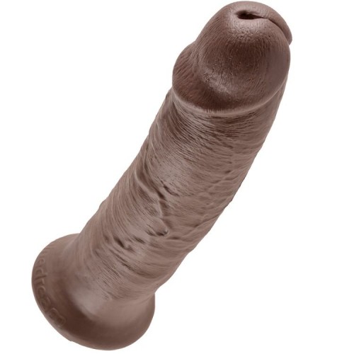 10 Inch Brown Realistic Penis by King Cock