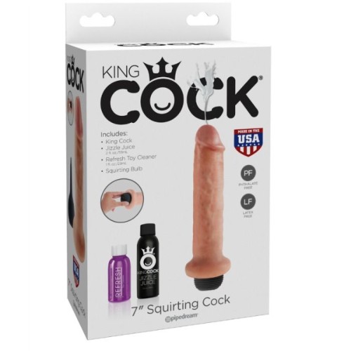 King Cock Natural Squirting Dildo 17.8 cm