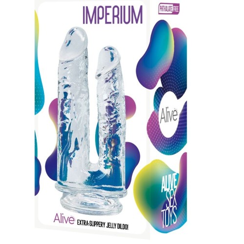 Imperium Dildo Realístico Doble Transparente