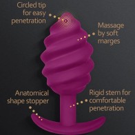 Gplug Twist 2 Plug Anal Morado