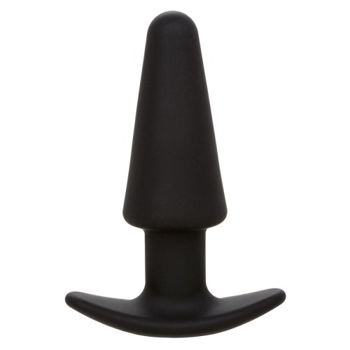 Rock Bottom Plug Anal Cónico 10 Vibraciones Silicona Negro