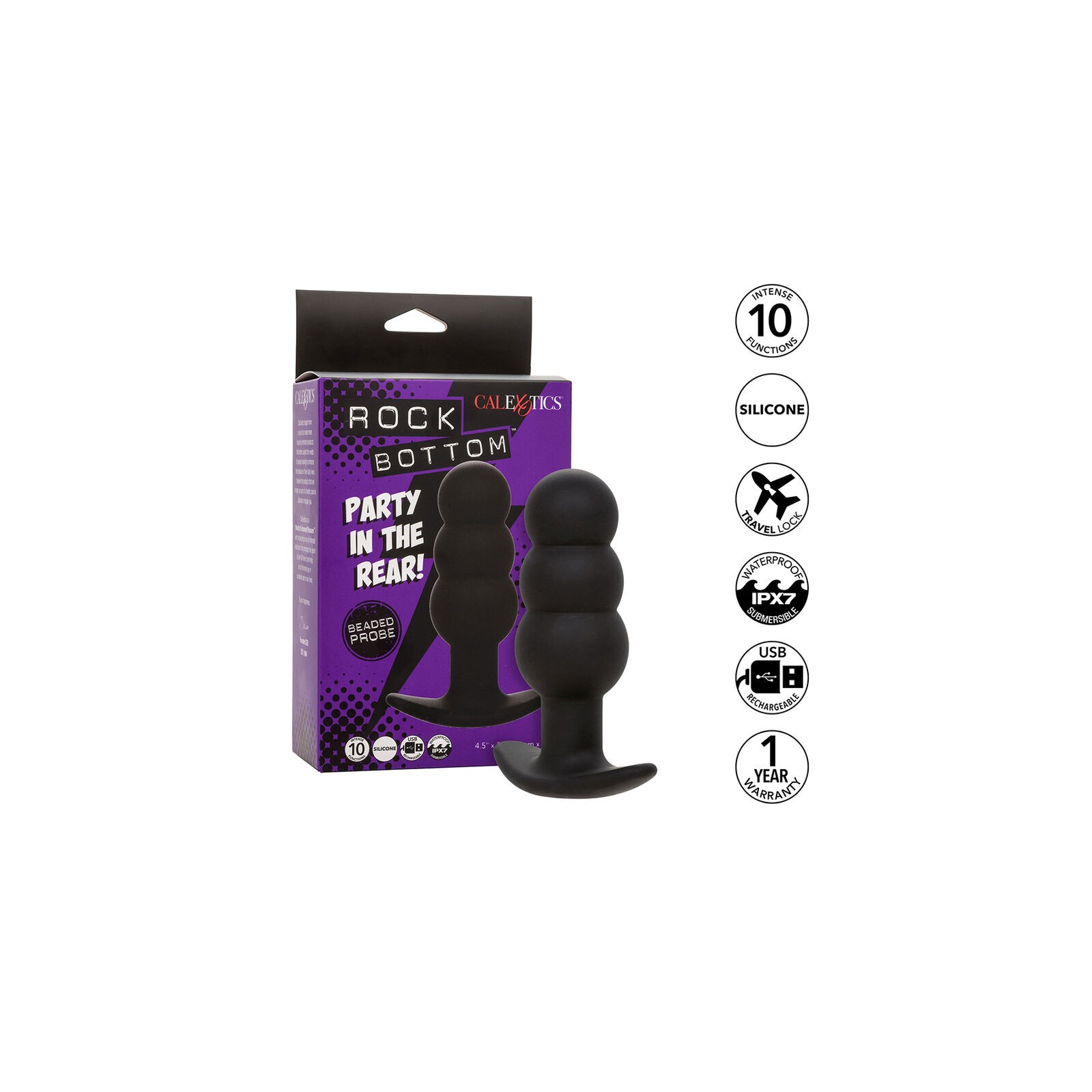 Rock Bottom Anal Plug - 10 Vibrations for Ultimate Pleasure