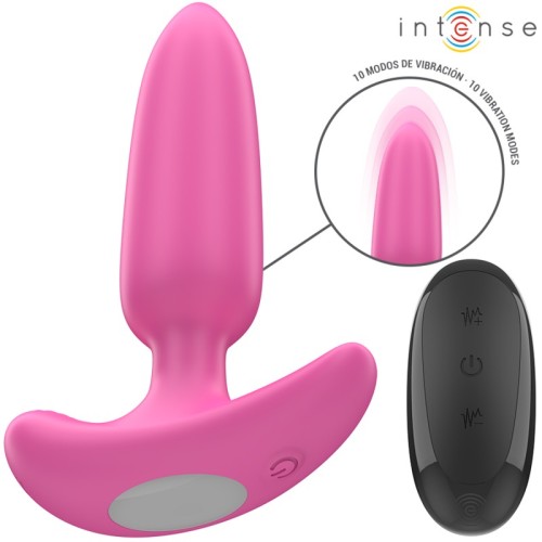 Intense ROSS Anal Plug 10 Vibrations Pink with Remote Control