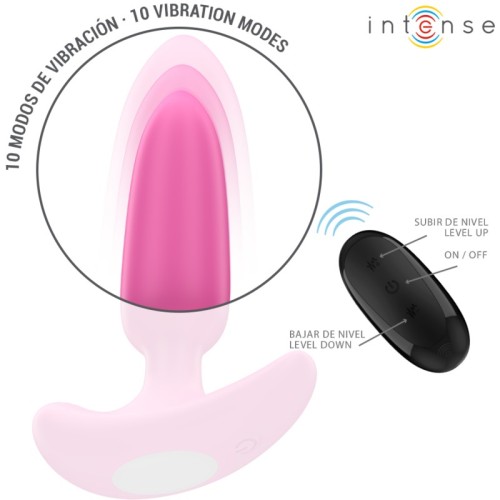 Intense - Ross Plug Anal 10 Vibraciones Rosa Control Remoto