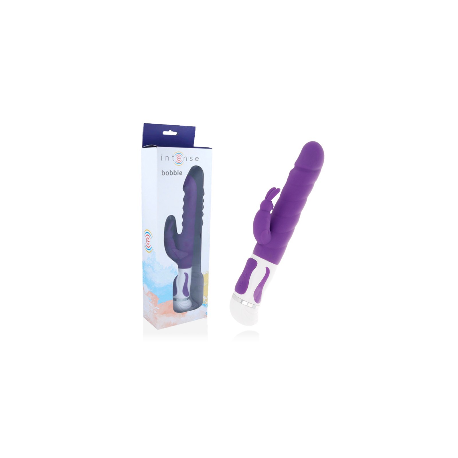 Intense - Bobble Rotating Vibrator Silicone Purple