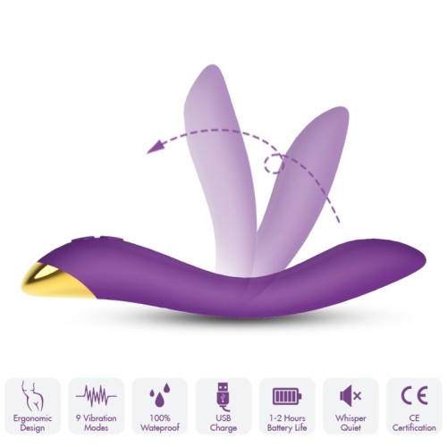 Armony - Flamingo Vibrador Multiposicion Violeta - Alta Calidad